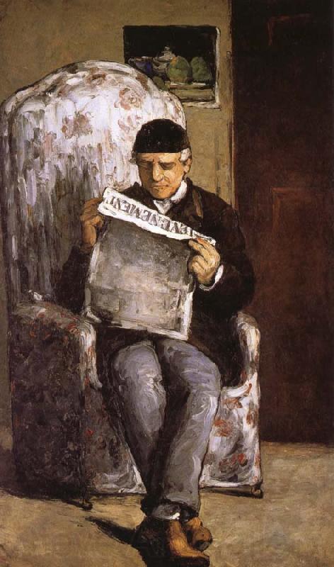 Paul Cezanne in reading the artist's father Germany oil painting art